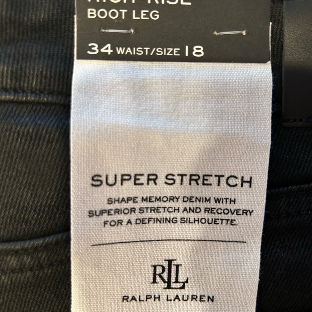 Ralph Lauren Black Bootcut Jeans